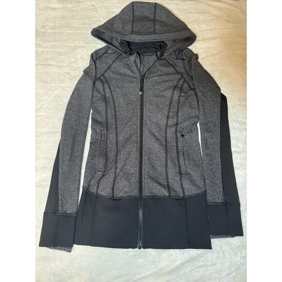 Lululemon Daily Practice Jacket Heathered Herringbone Heathered Black Women’s 4 - Picture 1 of 7
